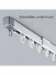 CHR4222 Ivory Extendable Ceiling Wall Mounted Curtain Tracks