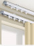 CHR4222 Ivory Extendable Ceiling Wall Mounted Curtain Tracks