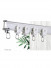 CHR43 Bendable Wood Grain Curtain Tracks Ceiling/Wall Mount For Corner Windows(Color: White oak)
