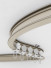 CHR45 Bendable Ivory and Champagne Curtain Tracks Ceiling/Wall Mount For Corner Windows(Color: Champagne)