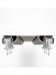 CHR51 Ceiling/Wall Mounted Aluminum Alloy Double Curtain Tracks 
