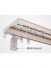 CHR51 Ceiling/Wall Mounted Aluminum Alloy Double Curtain Tracks 