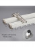CHR52 Thick Ivory Champagne Black Curtain Tracks Ceiling/Wall Mount