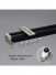 CHR52 Thick Ivory Champagne Black Curtain Tracks Ceiling/Wall Mount