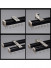CHR52 Thick Ivory Champagne Black Curtain Tracks Ceiling/Wall Mount(Color: Black)