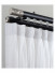 Sonder CHR55 White Silver Black Aluminum alloy Curtain Rod Set With Rollers For living room