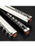 CHR58 Luxurious Ivory Black Single Double Curtain Tracks Ceiling/Wall Mount