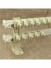 CHR6322 Camp Bendable Aluminum Alloy Double Curtain Track Set (Color: Ivory)