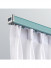 CHR64 Thick Ivory Green Pink Curtain Tracks Ceiling/Wall Mount