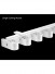 White Thin S-Fold Curtain Rails Made to Measurement Tracks Warrego