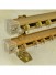 QYR6622 Aluminum Alloy Double Curtain Track Set (Color: Light Gold)