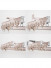 CHR68 Bendable Ivory Black Gold Curtain Tracks Ceiling/Wall Mount For Bay Window(Color: Rose gold)