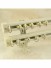 QYR7022 Aluminum Alloy Double Curtain Track Set (Color: Ivory)