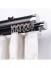 CHR8022 Ivory and Black Ceiling/Wall Mounted Double Curtain Tracks