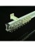 CHR8220 Ivory Bendable Single Curtain Tracks Ceiling/Wall Mount For Bay Window Wall Mount