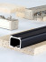 CHR88 Super Thick Big Ivory Black Champagne Curtain Tracks Ceiling/Wall Mount For High Window