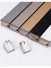 CHRY23 White Black Gold Anti-light Leakage Curtain Rail S Fold Tracks