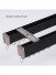 CHRY23 White Black Gold Anti-light Leakage Curtain Rail S Fold Tracks