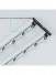 CHRY36 Concealed Aluminium Ceiling Double Curtain Tracks White Black 