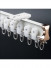 Single/Double Aluminium Bendable Curtain Track For Bay Windows(Color: White)
