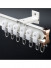 Single/Double Aluminium Bendable Curtain Track For Bay Windows