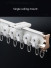 Ceiling Wall Mounted Custom Made Curtain Tracks For Bay Windows(Color: White)