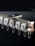 Ceiling Wall Mounted Custom Made Curtain Tracks For Bay Windows(Color: Champagne)