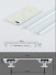 CHRY36 Concealed Aluminium Ceiling Double Curtain Tracks White Black 