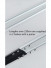 CHRY36 Concealed Aluminium Ceiling Double Curtain Tracks White Black 