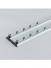 CHRY36 Concealed Aluminium Ceiling Double Curtain Tracks White Black 