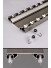 Double Ceiling Mount Drapery Track Room Divider White Black