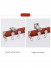 Bay Window Single Flexible Curtain Track Ceiling Wall Mount(Color: Orange)