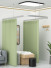 Hospital Curtains And Ceiling Tracks Room Divider 8 Colours(Color: Green)