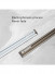 CHRY55 White Very Thin Curtain Rails Concealed Ceiling Mounted