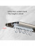CHRY55 White Very Thin Curtain Rails Concealed Ceiling Mounted