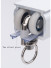 CHRY54 Big White Curtain Rails Metal Bearing Roller Ceiling/Wall Mount