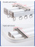 CHRY54 Big White Curtain Rails Metal Bearing Roller Ceiling/Wall Mount