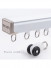 CHRY54 Big White Curtain Rails Metal Bearing Roller Ceiling/Wall Mount(Color: White Track with plastic roller)
