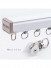 CHRY54 Big White Curtain Rails Metal Bearing Roller Ceiling/Wall Mount(Color: White Track with metal roller)