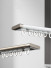 CHRY55 White Very Thin Curtain Rails Concealed Ceiling Mounted