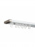 CHRY55 White Very Thin Curtain Rails Concealed Ceiling Mounted(Color: White)