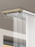 CHRY56 Ceiling Mounted Ultra Thin Invisible Double Curtain Tracks