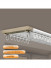 CHRY56 Ceiling Mounted Ultra Thin Invisible Double Curtain Tracks