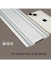 CHRY56 Ceiling Mounted Ultra Thin Invisible Double Curtain Tracks