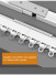 CHRY85 Thick Silent Gliss Curtain Tracks With Magnetic Carrier