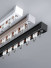 CHRY86 Heavy Duty Silent Gliss Curtain Tracks Ceiling Wall Mounts