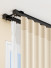 CHRY86 Heavy Duty Silent Gliss Curtain Tracks Ceiling Wall Mounts