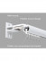 CHT02 Sonder White Black Grey Curtain Rods With Rail Gliders