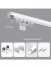 CHT02 Sonder White Black Grey Curtain Rods With Rail Gliders