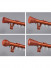 CHT04 Sonder Wall Mounted Drapery Rods With Curtain Rail Rollers(Color: Orange)